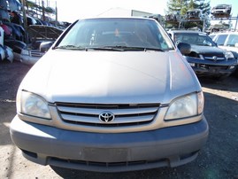 2002 TOYOTA SIENNA LE BEIGE 3.0L AT Z17979